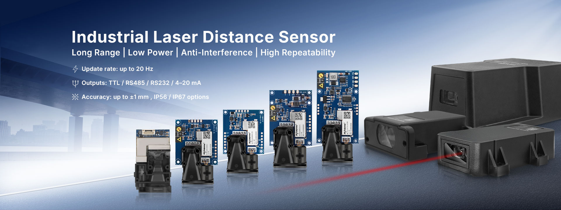 Industrial Laser Distance Sensor