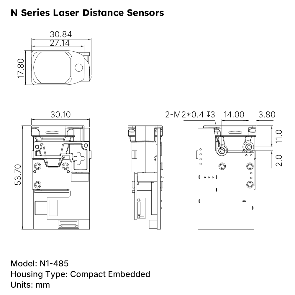 Product Dimension Chart