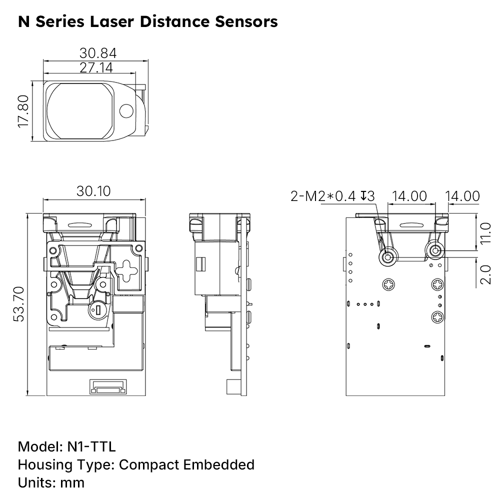 Product Dimension Chart